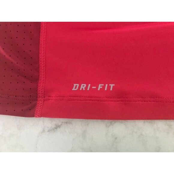 NIKE TIGER WOODS Collection Polo Golf Shirt Mens Large Red Burgundy Dri-Fit - Picture 7 of 8